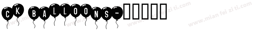 CK Balloons字体转换